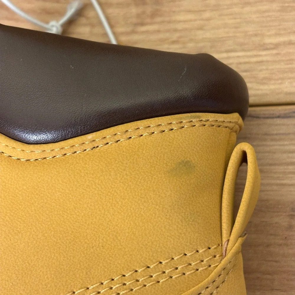 STEVE MADDEN JJumble Combat Boots Tan Kids Size 11 Side Zip Lace Up Low Heel‎